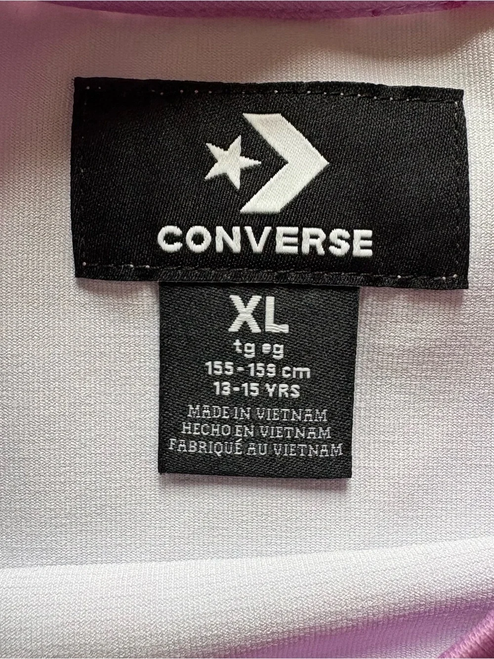 Converse Girls' Lavender Pink Splatter Tee